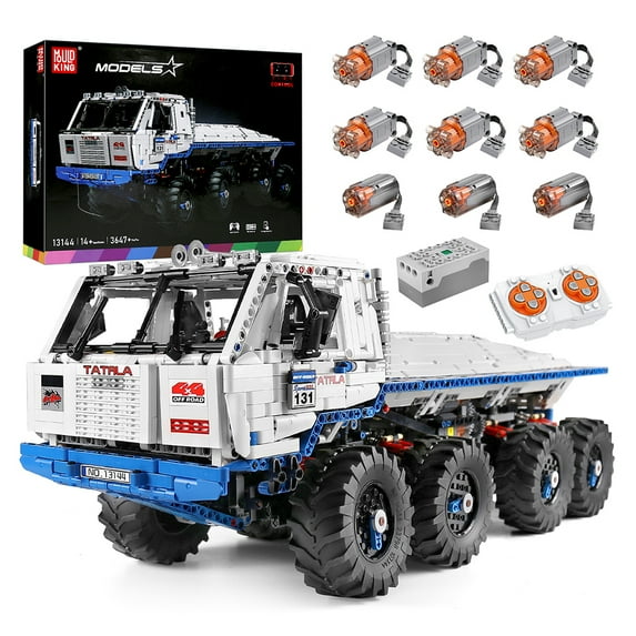 Mould King 13144 Technical Car Toys Remote Control Tatra T813 Turck Building Block
