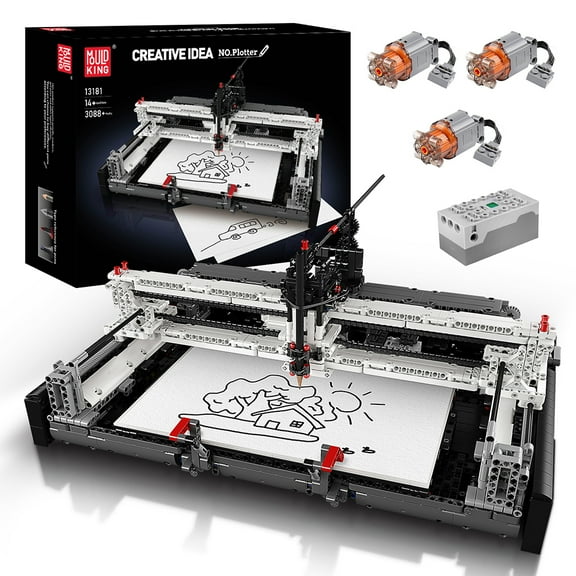 Mould King 13181 Technical Building Block APP Programming Plotter Model Toys Kids Christmas Gift
