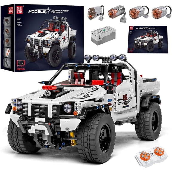 Mould King 18005 High-Tech Remote Controlled SUV Model Large Building Block Set Collectors/exhibits Perfect (Remote Control & App Control R/C) 2013 Parts STEM Building Bricks