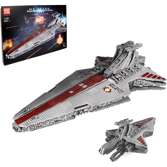 Mould King 21005 UCS Republic Attack Cruiser Model, Building Kit, Construction Toy Gift