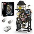 thumbnail image 1 of Mould King Cyberpunk Clock Building Set, 3181+ Pcs Building Blocks Kits That Run with Chiming Bird & 4 Dials, Electric Alarm Clock Model Kit with Motor, Collectible Building Toys for Adults and Teens, 1 of 6