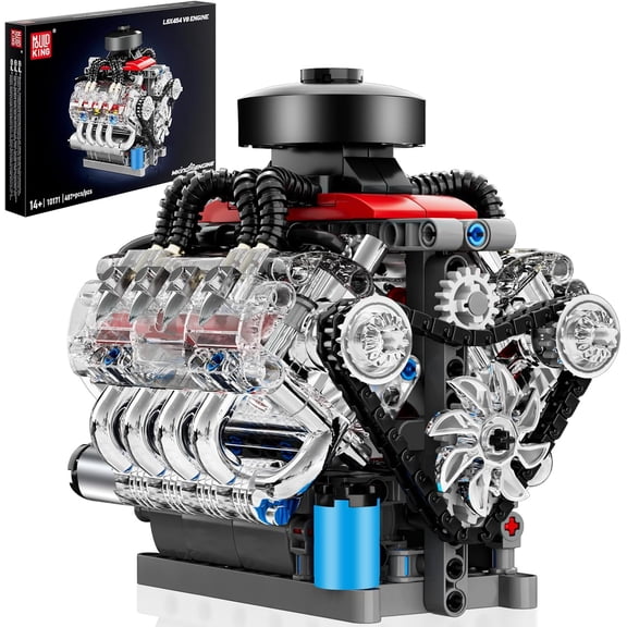 Mini V8 Engine Kits That Runs, Build Your Own Visible Car Motor, Physical Science Experiment Models for Teens, Best STEM Toy Gifts