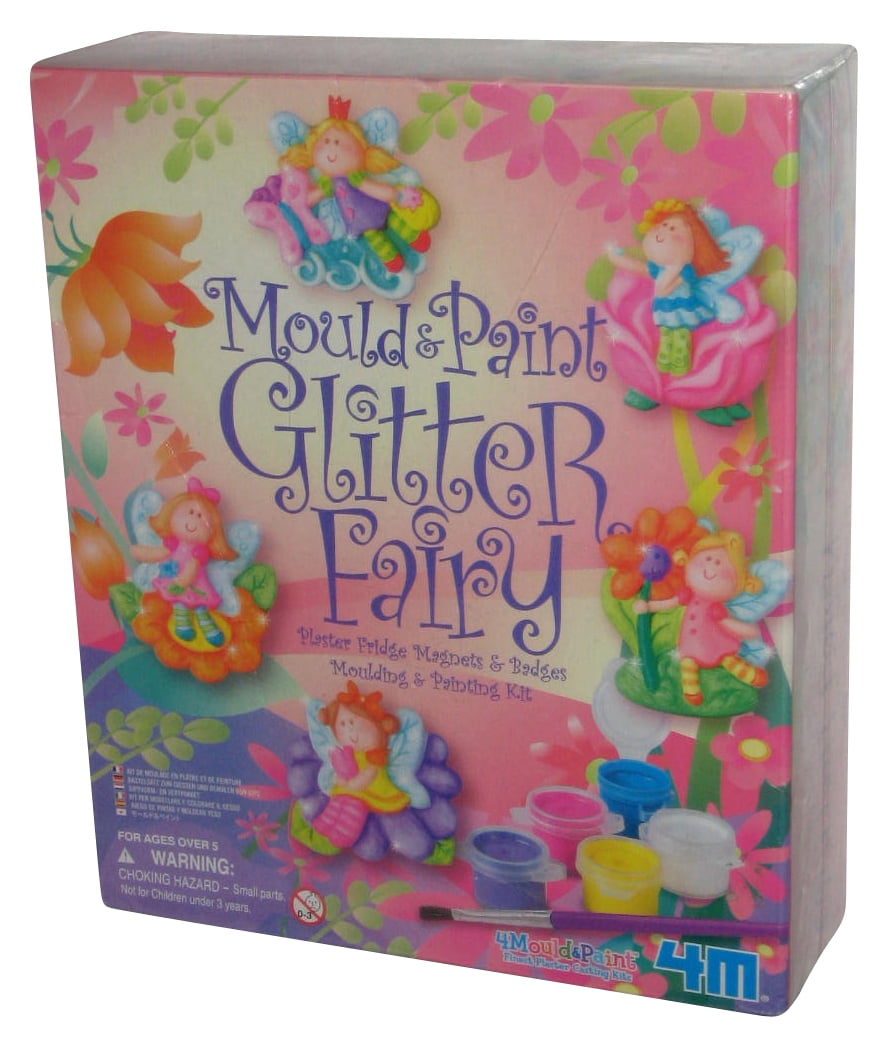 Mould and Paint Glitter Fairies 4M DIY Children Kids Finest Plaster