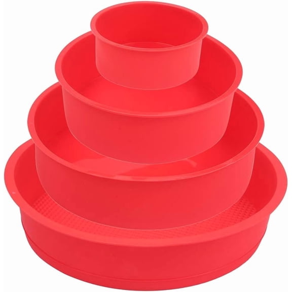 Mould for Baking Nonstick Layer Cakes Bakeware Round Cake Pans Rainbow Cake for Birthday Wedding Party 4 6 8 9 Inch Set of 4