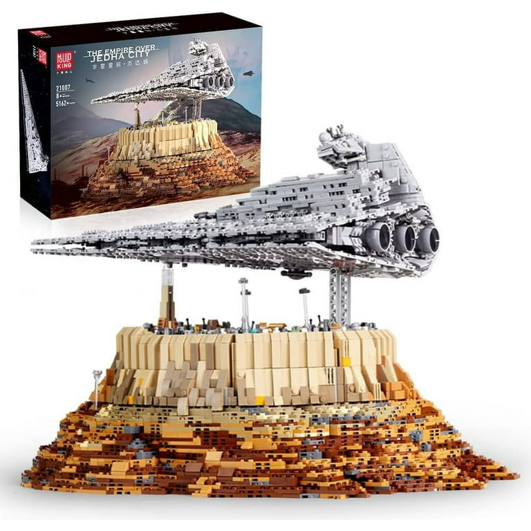 Mould King Galaxy Blocks 21007 Star Wars Jedi Empire Over Jedha City Spaceship Building Set Walmart