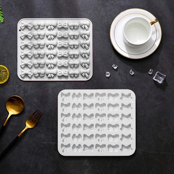 Moulds Bow Tie Silicone Mould for Chocolate Gummy Fondant Cute Baking Cupcake DIY Crafting Mould for Cookie Candy Jelly 1pc