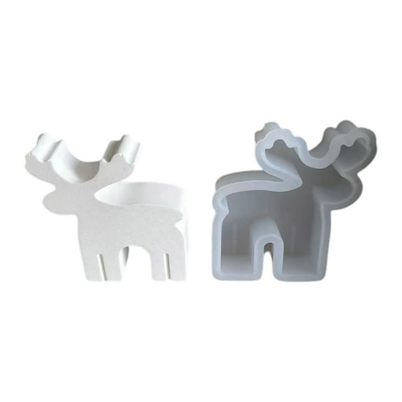 Moulds Pouring Moulds for Houses and Trees, DIY Candle and Soap Molds, Flexible Silicone Craft Molds for Epoxy Resin, Christmas Holiday Decorations, Family DIY Activity Kit