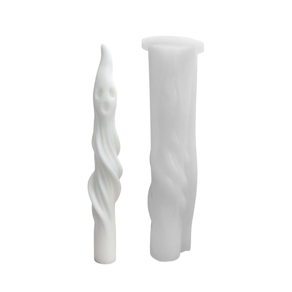 Moule  Bougie Pillar Silicone 3D Halloween Craft for Home Dcor Party & Fireplace Festive Candle for Wax Art and Seasonal Home Styling