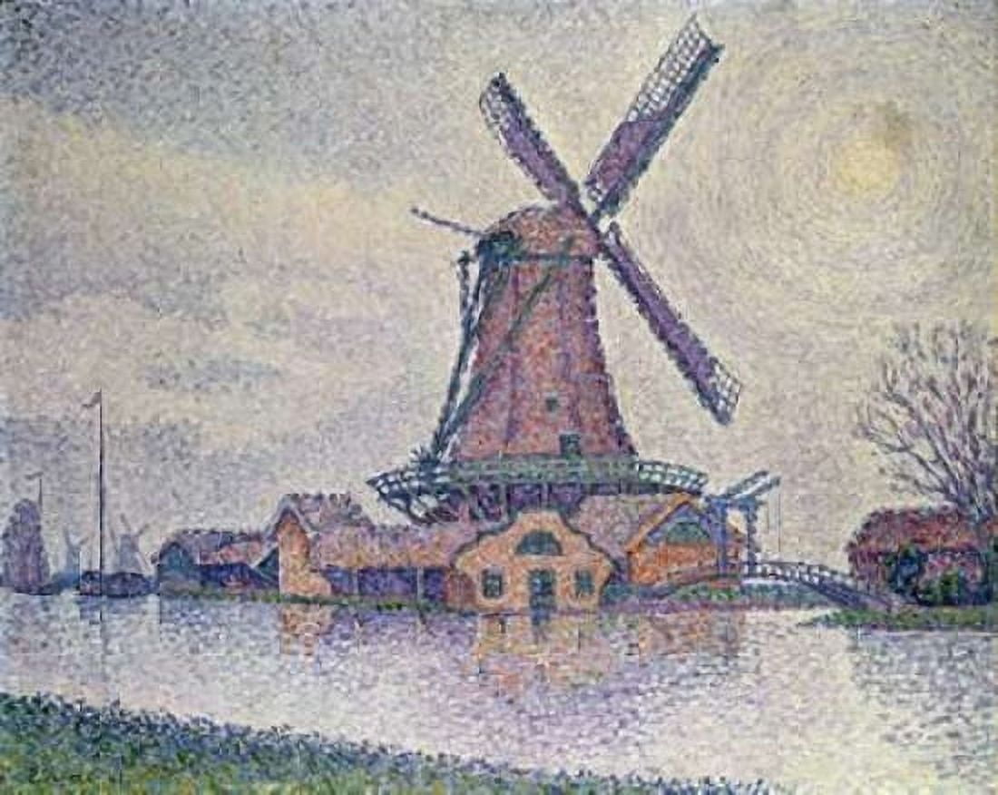 Moulin DEdam Canvas Art - Paul Signac (20 x 24)