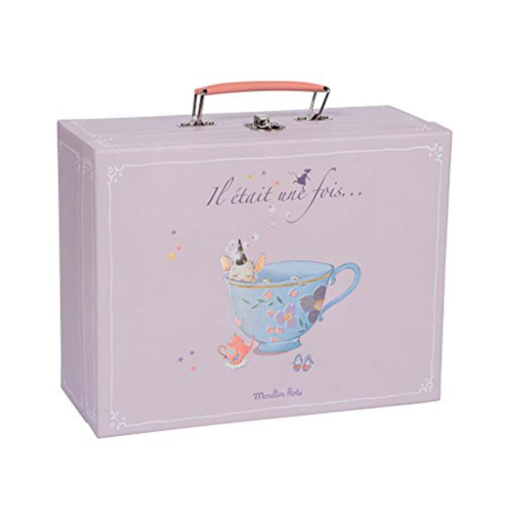 Moulin Roty 'Il Etait Une Fois' Sticker Book - House Shaped Coloring & Sticker Activity For Kids 3+