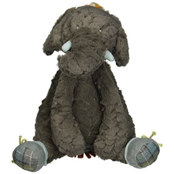 MLR_Moulin Roty Bazar Bo the Elephant Stuffed Plush Toy, 10"