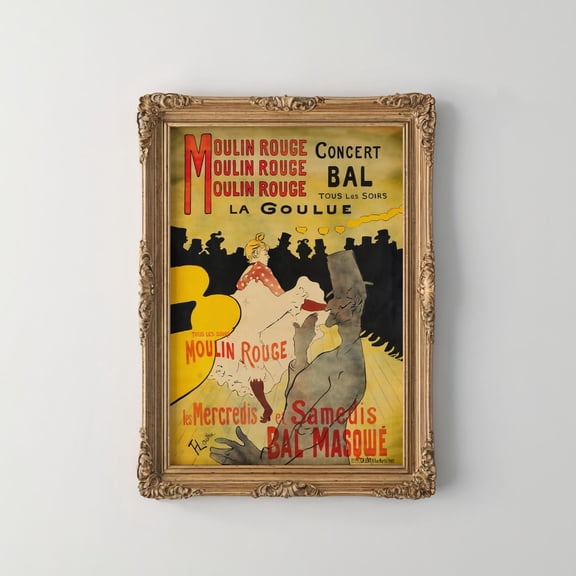 Moulin Rouge Musical Art Print, Cabaret Broadway Poster, Mouline Rouge Playbill Decor Poster Unframed Paper Print
