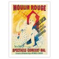 thumbnail image 1 of Moulin Rouge - Paris France - Can-Can Dancers - Vintage Cabaret Poster by Jules Chéret c.1894 - Fine Art Matte Paper Print (Unframed) 24x32in, 1 of 4