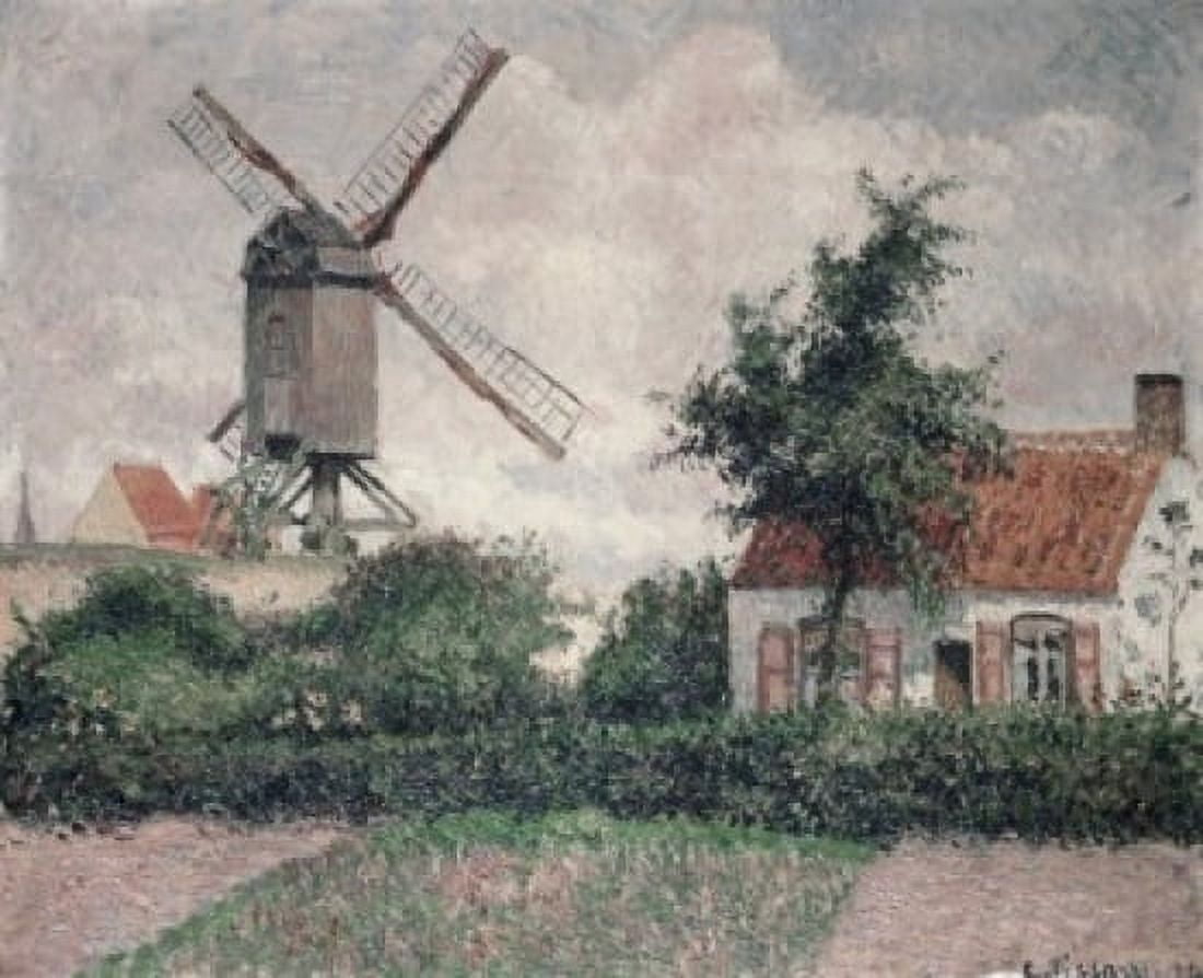Moulin a Knocke Belgique 1894 Camille Pissarro (1830-1903French) Oil on Canvas Private Collection Canvas Art - Camille Pissarro (24 x 36)