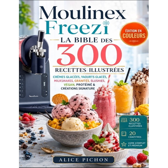 Moulinex Freezi - La Bible des 300 Recettes Illustres: Crmes Glaces, Yaourts Glacs, Milkshakes, Granits, Slushies, , (Paperback)