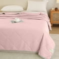 thumbnail image 1 of Mouliraty 180×220cm/70.86×86.61in Lightweight Summer Quilt - Soft & Breathable Cooling Blanket, Hypoallergenic, Solid Color, Machine Washable, 1 of 9