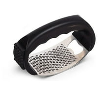 Vikakiooze 2024 Upgrade Stainless Steel Garlic Presser Garlic Press Rocker Garlic Mincer Garlic Crusher With Peeler And Cleaning Brush Stainless Steel Garlic Mincer