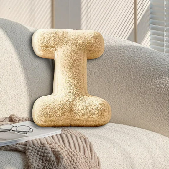 Mouliraty 26 Letter Pillows Cute Soft Letter Decorative Pillows English Alphabet Throw Pillows Cushion For Living Room Sofa Couch Bed Car Decoration