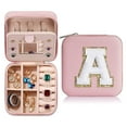 thumbnail image 1 of Vikakiooze 26 Letters Earring Jewelry Display Storage Box Case Organizer Flannel Tray Gift, 1 of 5
