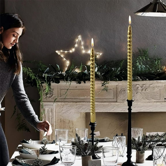 Mouliraty 4 Restaurant Birthday Candles Christmas Candles Colorful Thread Candles Romantic Wedding