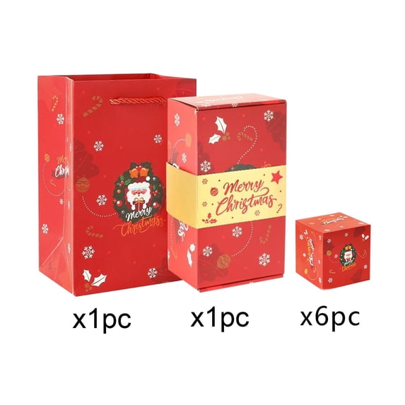 Mouliraty 6Pcs Surprise Box Gift Box for Money, Surprise Gift Box Explosion Newly Merry Christmas Surprise Gift Boxes Pop Up Explosion Gift Box