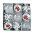 thumbnail image 1 of Mouliraty 9pc/8cm Christmas Ball Ornaments Set, Birthday Decoration Boutique PET Painted Plastic Christmas Balls Set Christmas Tree Decoration Balls, White, 1 of 5