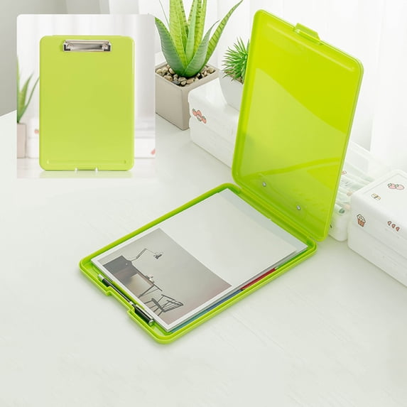 Mouliraty A4 File Box File Test Paper Storage File Box Multi-function File Box Plastic Transparent Folder