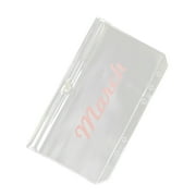 Mouliraty A6 Loose-Leaf Zipper Bag, Cash Clip, Can Help You Store Cash Monthly Cash Loan