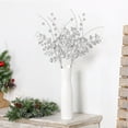 thumbnail image 1 of Mouliraty Artificial Red Berry Stems, Christmas Decoration Simulation Berry Tender Leaf Cutting Bundle Party Christmas Tree Accessories, Silver, 1 of 6