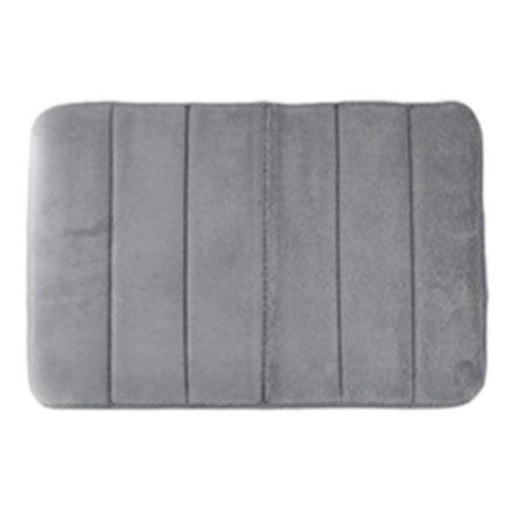 Mouliraty Bathroom Rugs, Super Absorbent Non-Slip Memory Foam Bathroom Rugs, Machine Washable Bathroom Floor Mats, Soft Velvet Bath Mat, Easier to Dry Bathroom Floor Mats (16" x 24")