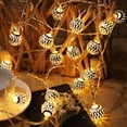 thumbnail image 1 of Mouliraty Christmas Moroccan String Lights, 1.5M Morocan Hollow Metal 10 Silver LED Globe String Lights Battery Powered for Wedding Party, Holiday, Birthday, Home Decor, Christmas Decoration, 1 of 9