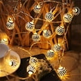 thumbnail image 1 of Mouliraty Christmas Moroccan String Lights, 5M Morocan Hollow Metal 50 Silver LED Globe String Lights Battery Powered for Wedding Party, Holiday, Birthday, Home Decor, Christmas Decoration, 1 of 9