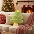 thumbnail image 1 of Mouliraty Christmas Tree Throw Pillows, 21.6in Cushions Christmas Tree Plushes Toys, for Bedroom Outdoor Sofa Couch Home Winter Party Cushion Decorations, Green, 1 of 6