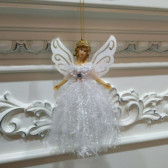 Vikakiooze Christmas Wing Angel Doll, Hanging Xmas Tree Pendants Ornaments Home Decor, Great Gift for Kids of All Ages