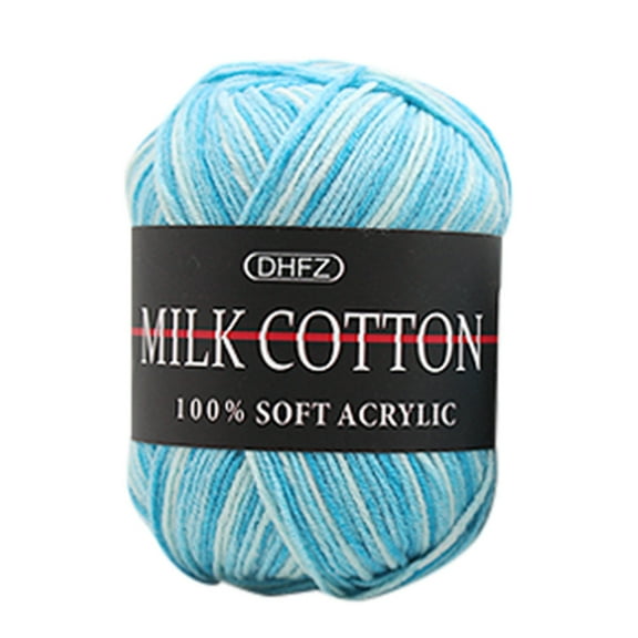 Mouliraty Colorful Hand Knitting 50g Knitting Crochet Milk Soft Baby Wool Yarn D