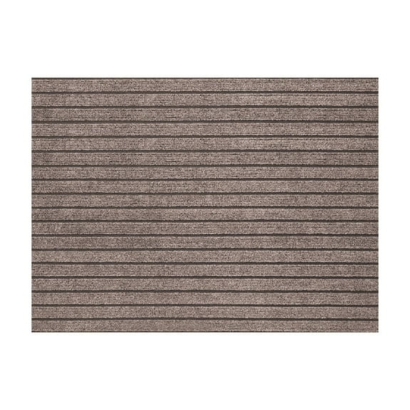Mouliraty Commercial Grade Polyester Carpet Door Mat, Solid Color Durable Stripe Non-Slip Entrance Mat, Home Entrance Carpet, Cuttable, Stylish and Durable, 31.49x19.68in