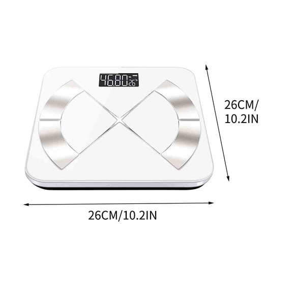 Mouliraty Digital Weight Scale And Accurate Bathroom Scale With Clear LED Display Bluetooth Scale Supports Mobile App Maximum Load Capacity 180kg