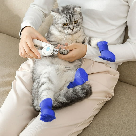 Mouliraty Dog Shoes Dog Boots For Small Dogs 4pcs Soft Adjustable Snow Boots Medium Dog Booties Paw Protector For Outdoor Walking Indoor Hardfloors Slip