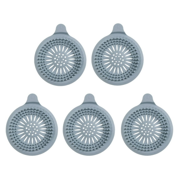 Mouliraty Bath Mats Floor Mats Drainage Outlet 5 Pack Like Shower Drainage Cover Catchers for Tubs, Sinks, Showers and Tubs-Home Necessity Drainage Covers To Help Clogs