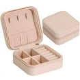 thumbnail image 1 of Mouliraty Earring Ring Jewelry Display Storage Box Case Organizer Flannel Tray Gift, 1 of 5