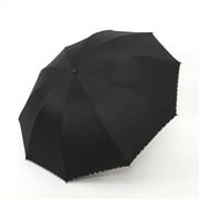 Mouliraty Extra Large Umbrella Double Purpose Thickened Sunshade Umbrella Folding Umbrella