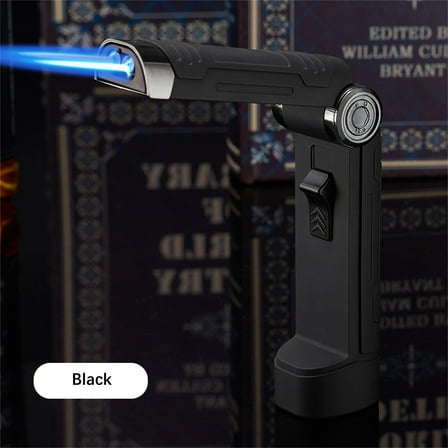 Mouliraty Folding Cool Torch Lighters Windproof For Outdoor Douable Blue Flame Refillable Lighters
