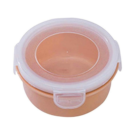 Mouliraty Food Refrigerator Storage Box Plastic Mini Storage Box Round Small Lunch Box
