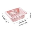thumbnail image 1 of Mouliraty Fridge Drawer Organizer Retractable Drawer Refrigerator Storage Box,Unique Design Pull Out Bins, Fridge Shelf Holder Storage Box, Small Size, Fit For Under 0.5'' Fridge Shelf on Clearance, 1 of 3