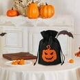 thumbnail image 1 of Mouliraty Halloween Burlap Gift Bags, Goodie Treat Bags with Drawstrings Halloween Gift Bag Snack Candy Bag Gift Packaging Bag Exquisite Cute Small Bag, Black, 1 of 6