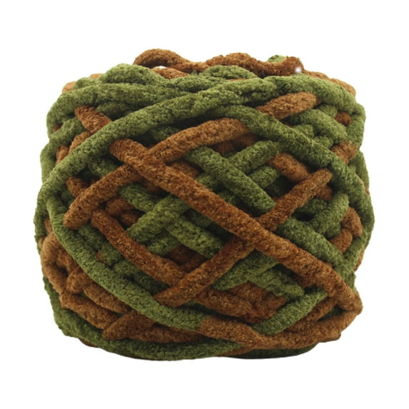 Mouliraty Hand-woven Thick Ice Bar Yarn Handcrafted DIY Crochet Sweater Doll Yarn Segment Dyed Scarf Yarn