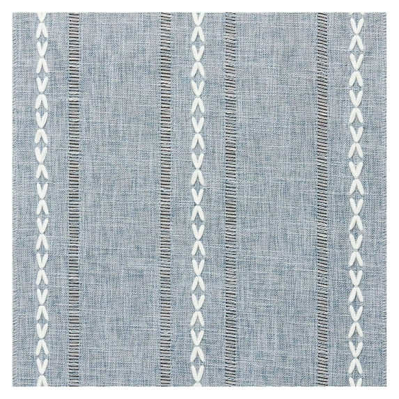 Mouliraty Hemstitched Table Runner Cottons Linen Table Runners Embroidered Striped Boho Table Runner Home Decor