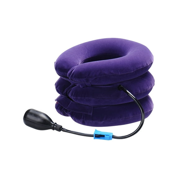 Mouliraty Inflatable Household Cervical Tractor Portable Three Layer Full Fleece