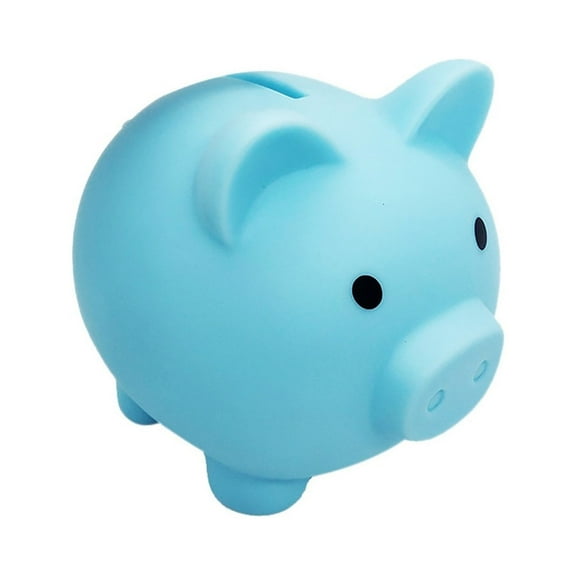 Vikakiooze Kids Piggy Bank, for Little Boys Girls Childrens Safe Pig Saving, Coin Bank for Girls and Boys, Gifts for Birthday, Easter, Christma, Blue