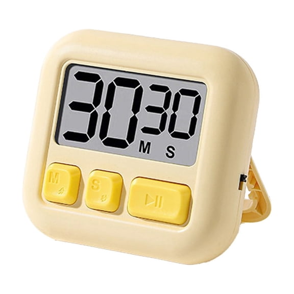 Mouliraty LCD Digital Kitchen Timer with Magnetic Countup Timer with Stand Time Management Alarm Clock Counter